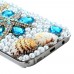 Samsung Galaxy S7 Edge - Luxury Handmade Bling Bling 3D Rhinestone Pearl Crystal Protective Hard Clear Phone Cover Case - Star Fish